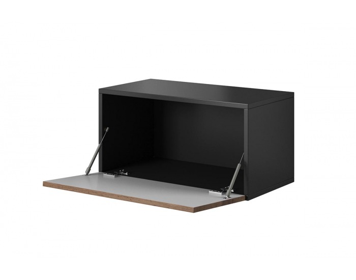 Skrinka na stenu Roco RO3 - antracit / dub wotan