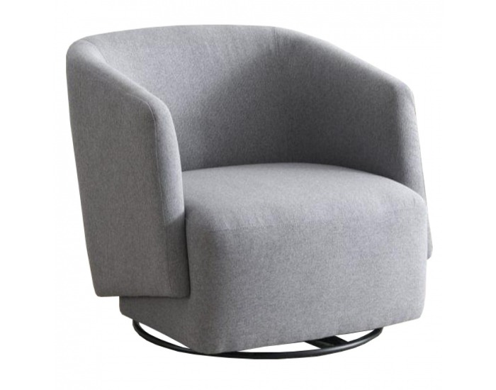 Dizajnové otočné kreslo Rodon - sivá