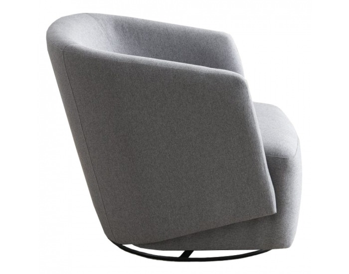 Dizajnové otočné kreslo Rodon - sivá