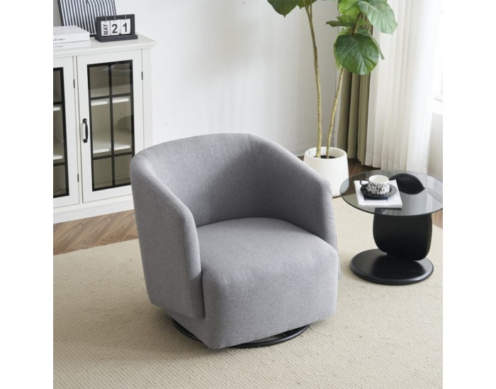 Dizajnové otočné kreslo Rodon - sivá