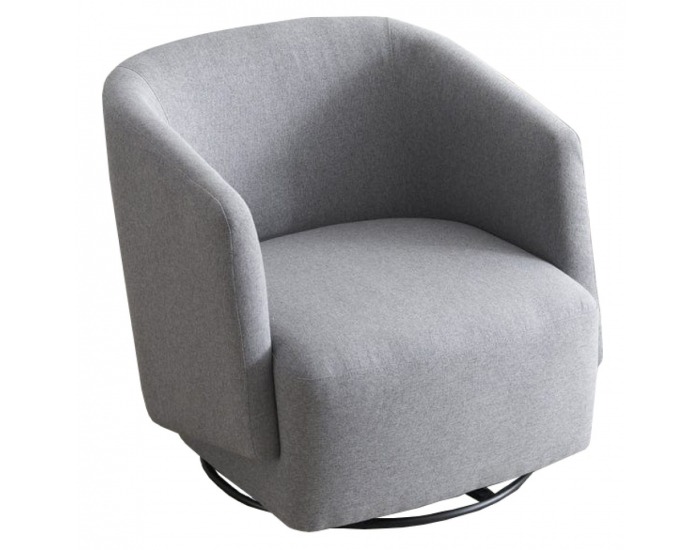 Dizajnové otočné kreslo Rodon - sivá