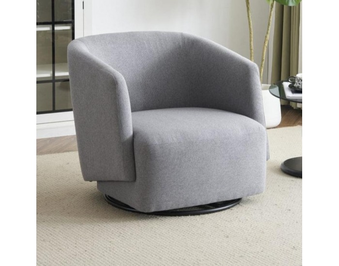Dizajnové otočné kreslo Rodon - sivá