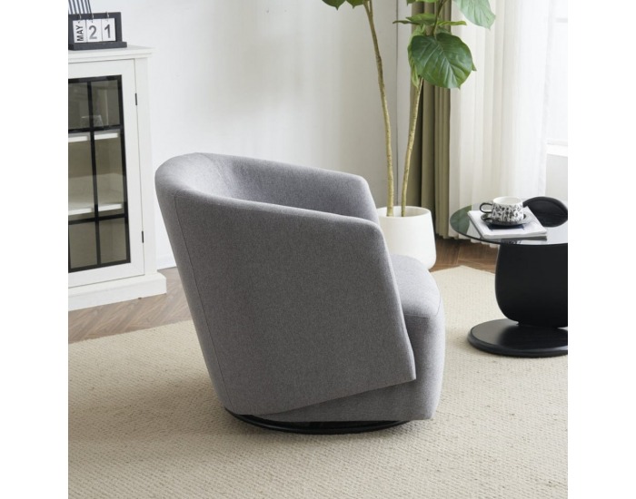 Dizajnové otočné kreslo Rodon - sivá