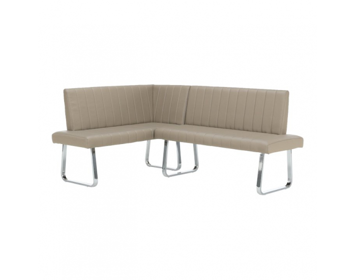 Rohová lavica do kuchyne Emori Set P - sivohnedá