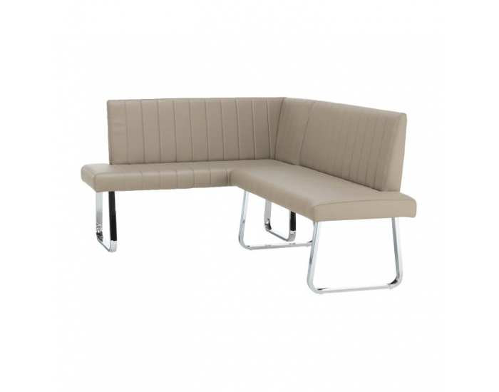 Rohová lavica do kuchyne Emori Set P - sivohnedá