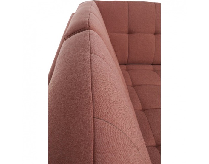 Rohová sedačka s rozkladom a úložným priestorom Byron L - lososová / sivá / svetlosivá / čierna