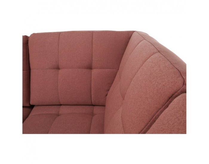 Rohová sedačka s rozkladom a úložným priestorom Byron P - lososová / sivá / svetlosivá / čierna