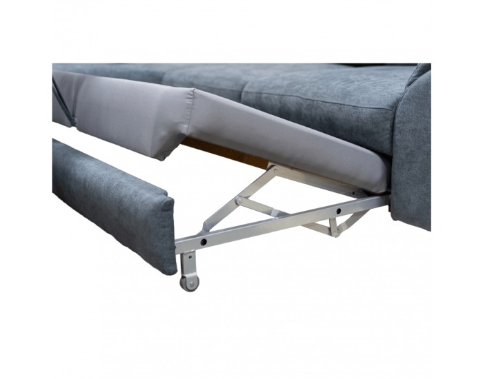 Rohová sedačka s rozkladom a úložným priestorom Coper L - sivá