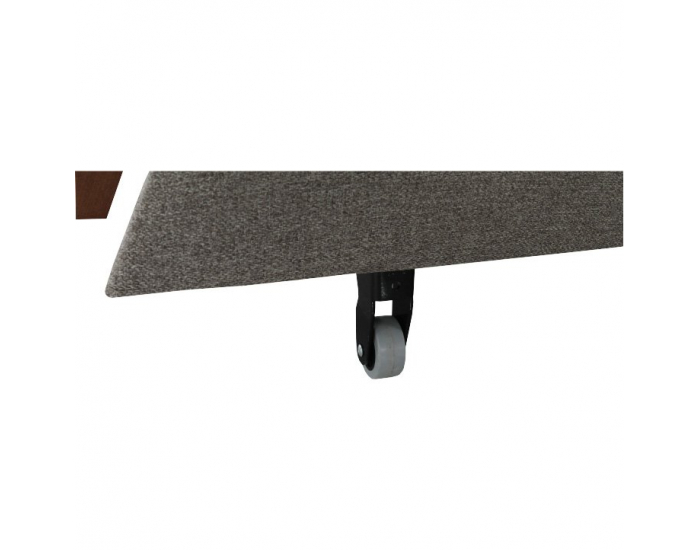 Rohová sedačka s rozkladom a úložným priestorom Konkord L - svetlohnedá / orech