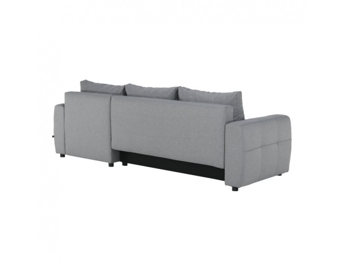Rohová sedačka s rozkladom a úložným priestorom Nikos P - sivá