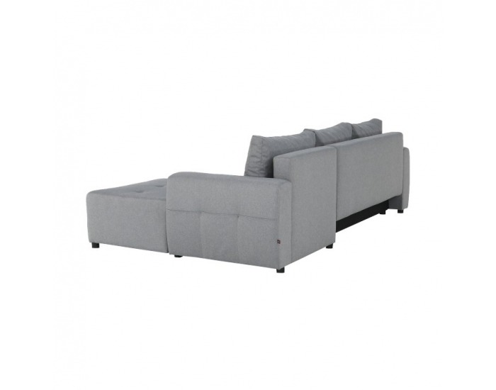 Rohová sedačka s rozkladom a úložným priestorom Nikos P - sivá