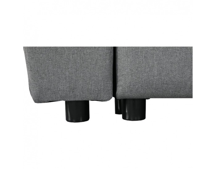 Rohová sedačka s rozkladom a úložným priestorom Nikos P - sivá