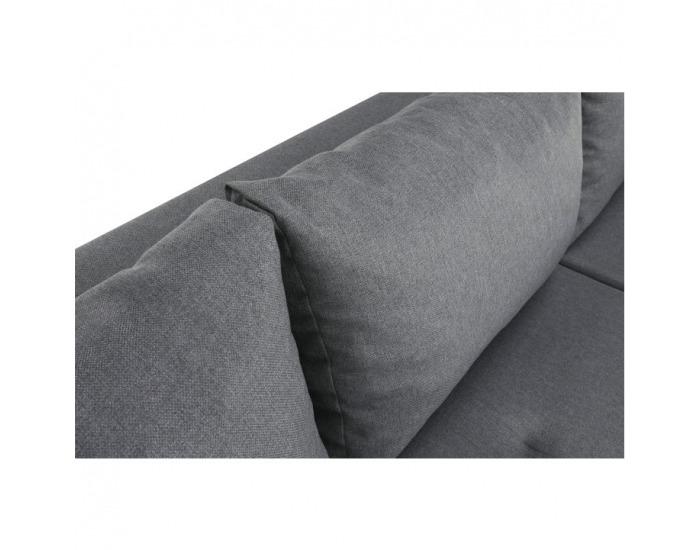 Rohová sedačka s rozkladom a úložným priestorom Nikos P - sivá