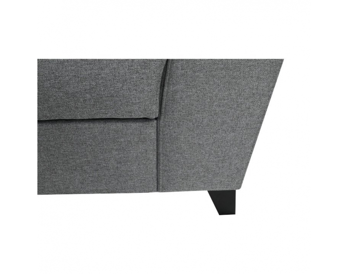 Rohová sedačka s rozkladom a úložným priestorom Sadah L - sivá / čierna