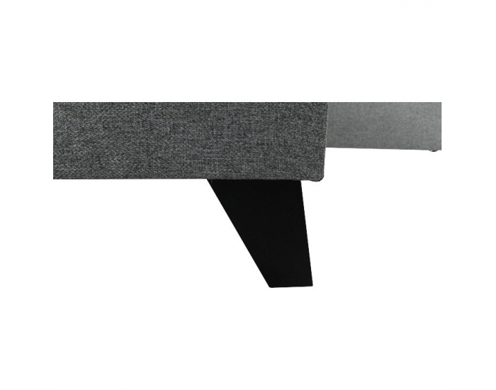 Rohová sedačka s rozkladom a úložným priestorom Sadah L - sivá / čierna