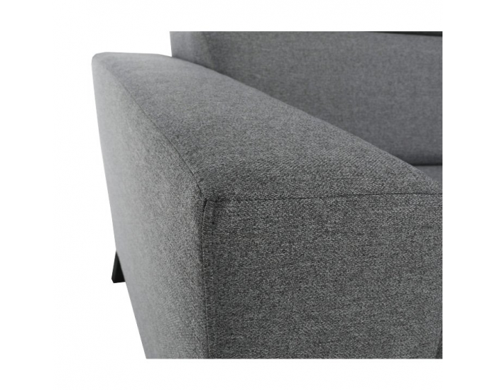 Rohová sedačka s rozkladom a úložným priestorom Sadah P - sivá / čierna