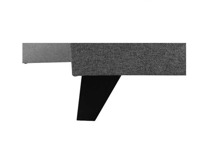 Rohová sedačka s rozkladom a úložným priestorom Sadah P - sivá / čierna