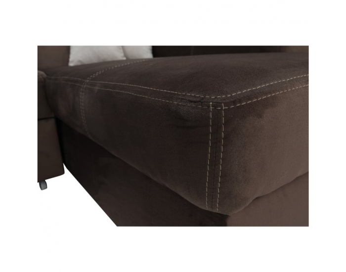 Rohová sedačka s rozkladom Minerva New P - hnedá