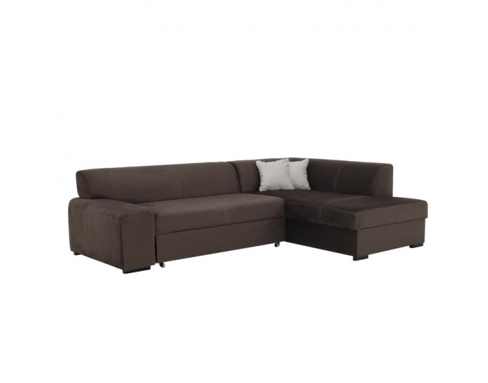 Rohová sedačka s rozkladom Minerva New P - hnedá
