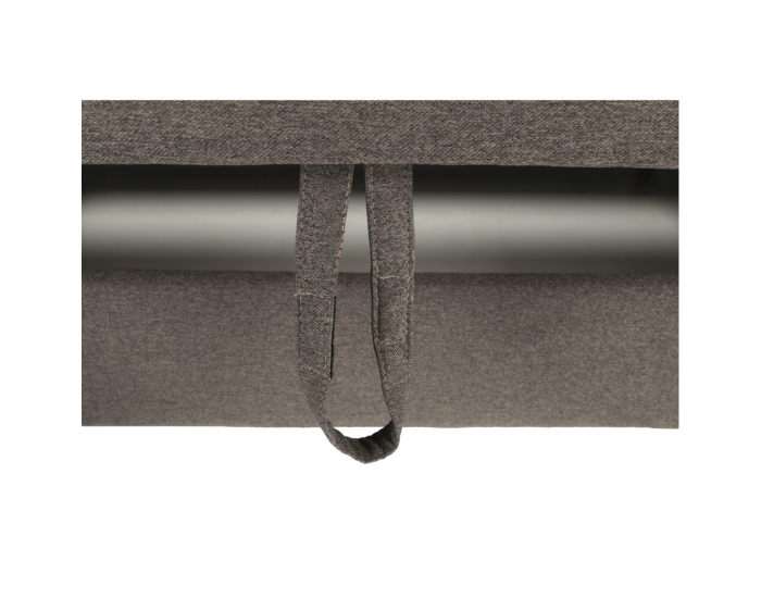 Rohová sedačka U s rozkladom a úložným priestorom Bridget L - sivohnedá (taupe)