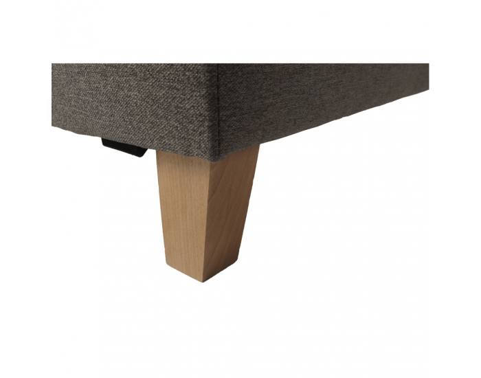 Rohová sedačka U s rozkladom a úložným priestorom Bridget L - sivohnedá (taupe)