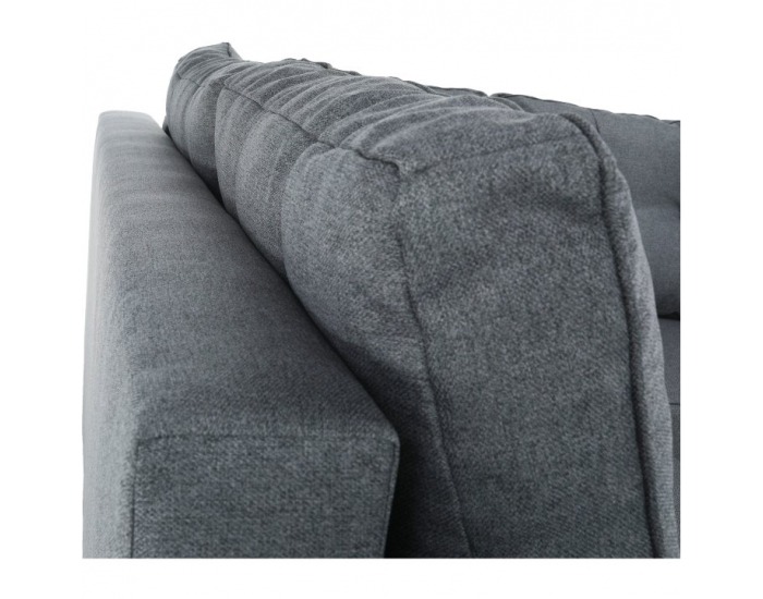 Rohová sedačka U s rozkladom Vincent U L/P - tmavosivá