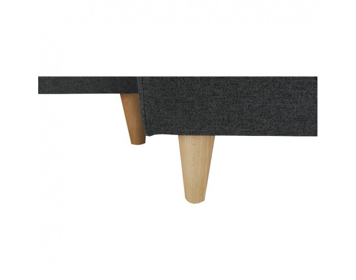 Rohová sedačka U s rozkladom Vincent U L/P - tmavosivá