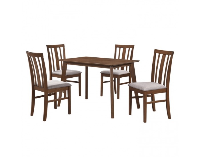 Jedálenský set Rois set 1+4 - orech / béžová