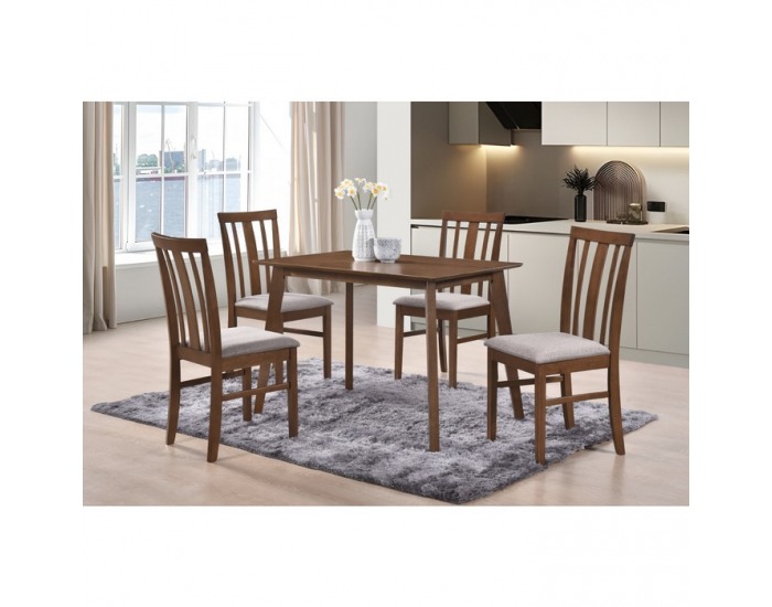 Jedálenský set Rois set 1+4 - orech / béžová