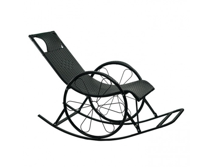 Hojdacie kreslo Rokin - čierna