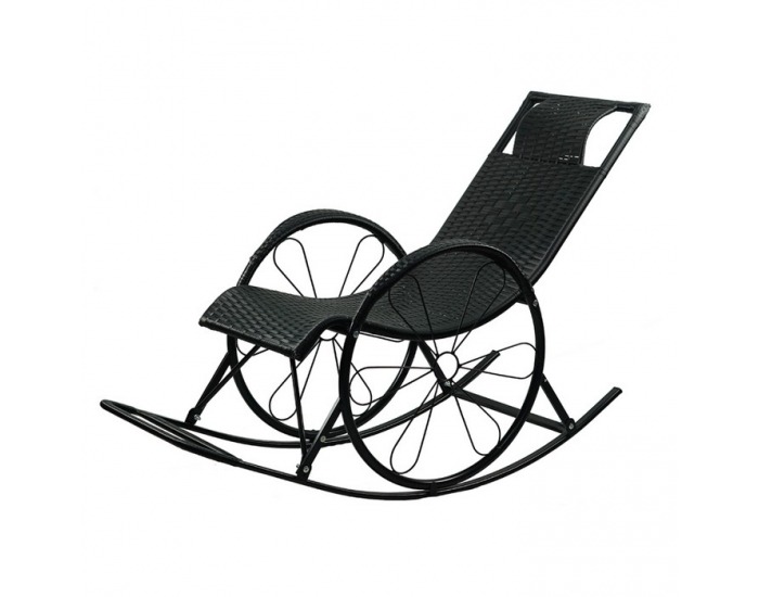 Hojdacie kreslo Rokin - čierna