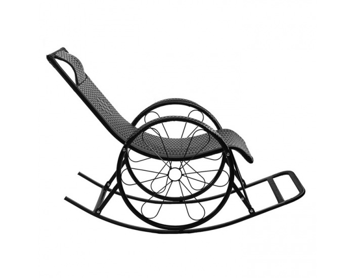 Hojdacie kreslo Rokin - čierna