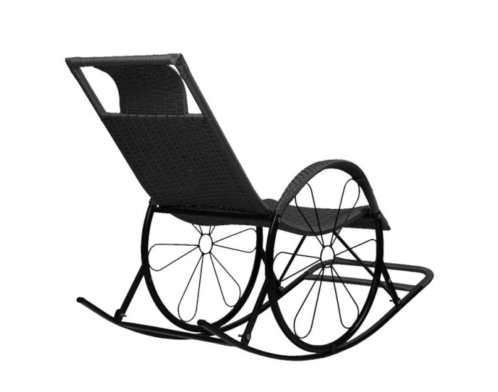 Hojdacie kreslo Rokin - čierna