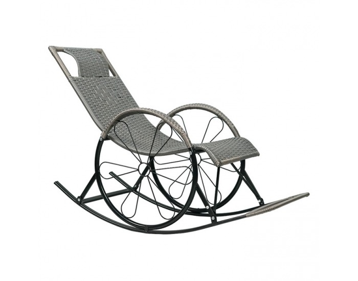 Hojdacie kreslo Rokin - sivá