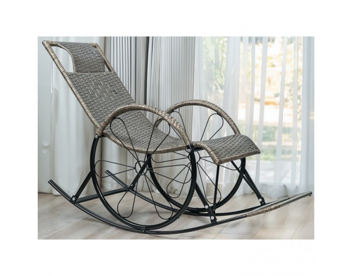 Hojdacie kreslo Rokin - sivá