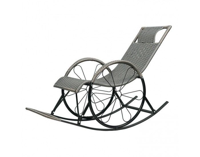 Hojdacie kreslo Rokin - sivá