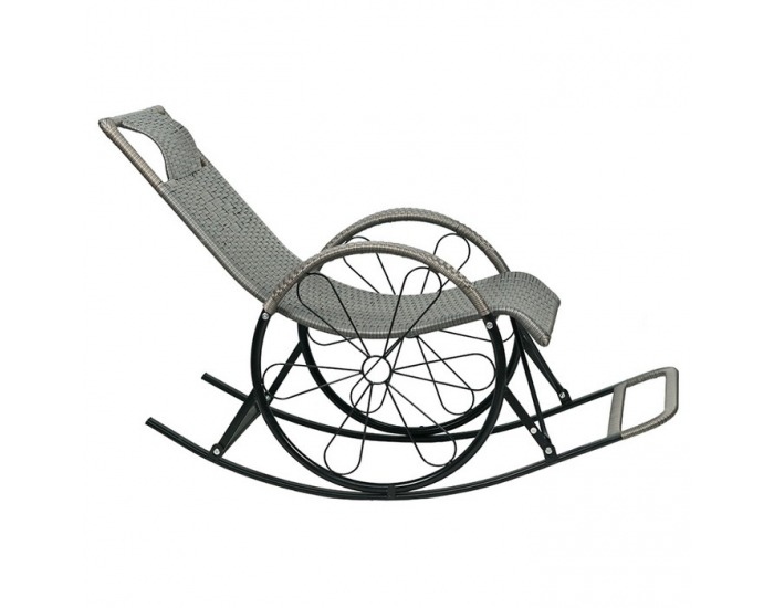 Hojdacie kreslo Rokin - sivá