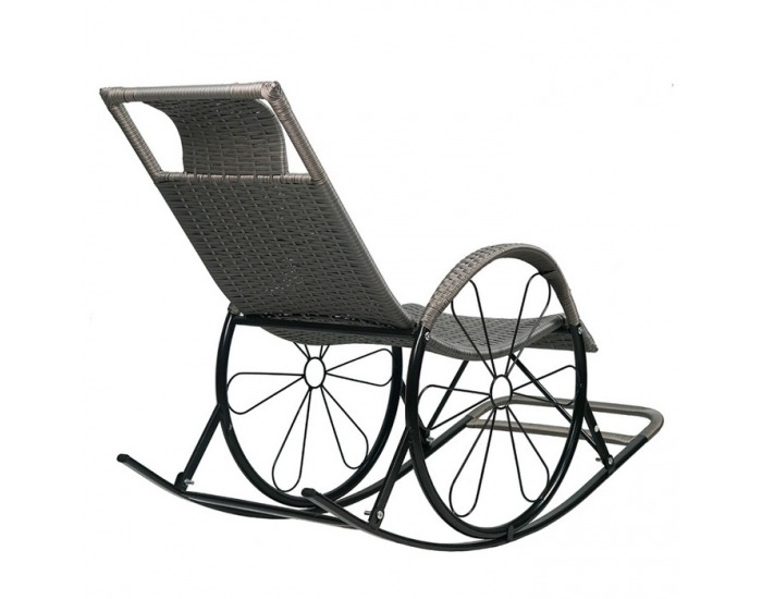 Hojdacie kreslo Rokin - sivá