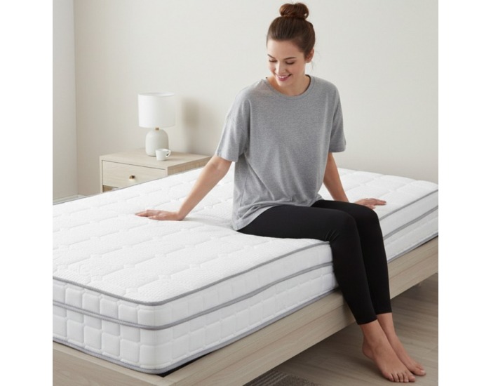 Taštičkový matrac Rolka 120x200 cm - biela