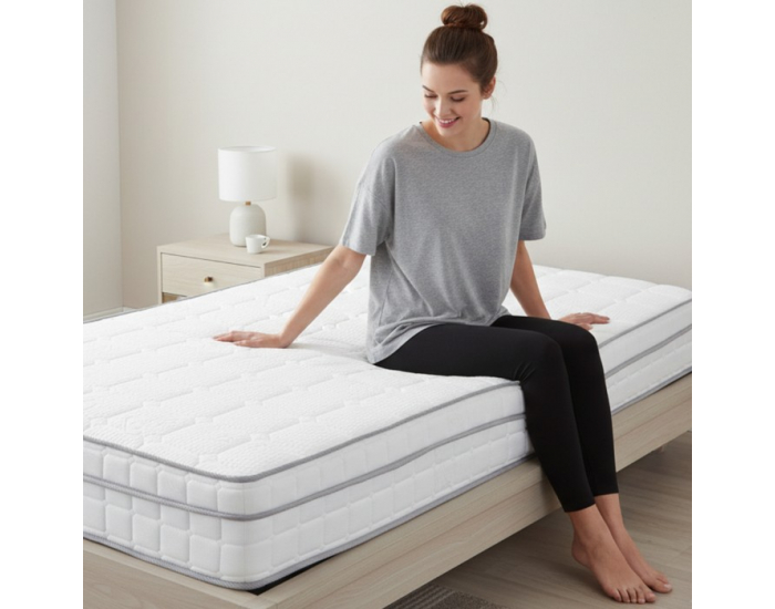 Taštičkový matrac Rolka 80x200 cm - biela