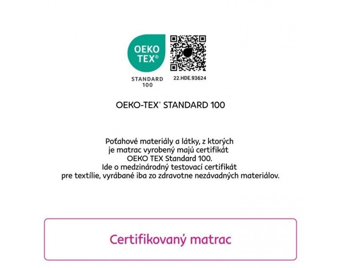 Obojstranný taštičkový matrac Rolko 120x200 cm - biela