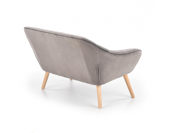 Dvojsedačka Romeo XL - sivá / prírodná