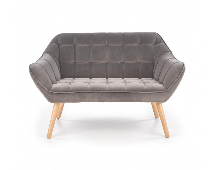 Dvojsedačka Romeo XL - sivá / prírodná