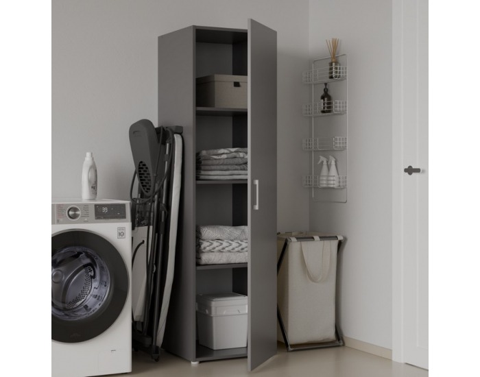 Policová skriňa Romer New 1D - grafit