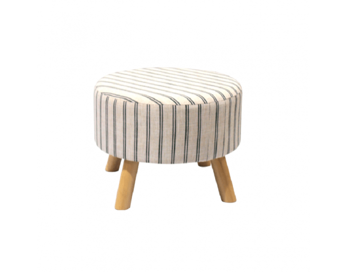 Taburetka Ronda - béžová s potlačou / prírodná