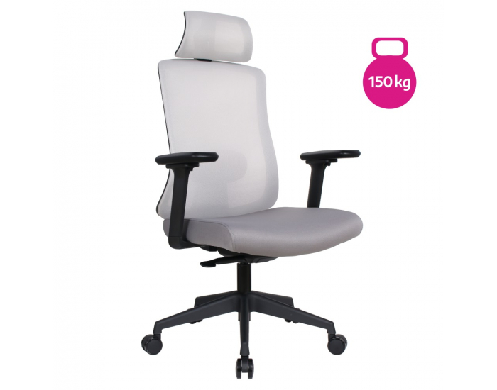 Kancelárske kreslo Rosano - sivá / čierna