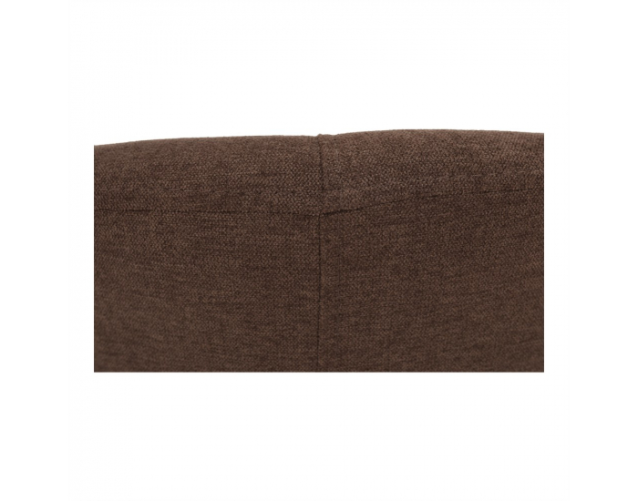 Konferenčné kreslo s taburetkou Rose - hnedá