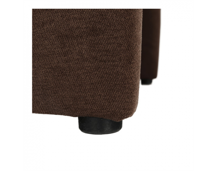 Konferenčné kreslo s taburetkou Rose - hnedá