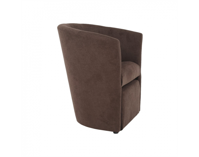 Konferenčné kreslo s taburetkou Rose - hnedá