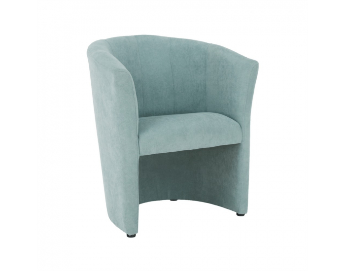 Konferenčné kreslo s taburetkou Rose - mentolová